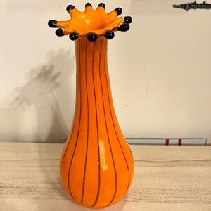 Annette Meesh rare gallery hand blown art glass fingered gourd